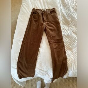 REFORMATION BROWN COWBOY JEANS!